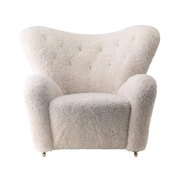 Einar 7 Sheepskin-Style Lounge Chair