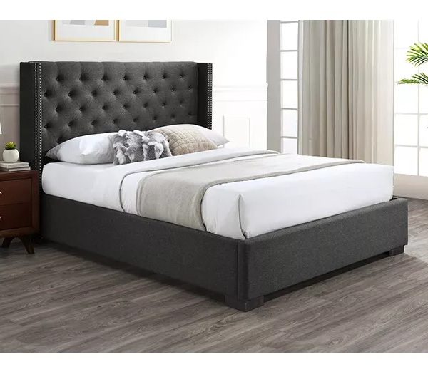 ELDERA 47 Storage Bed with Tufted Headboard