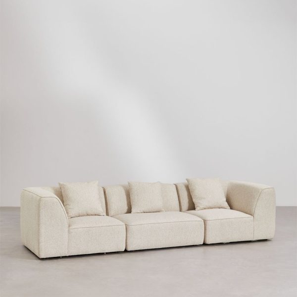 LYSNIA 57 – Bouclé Modular 3-Seater Sofa