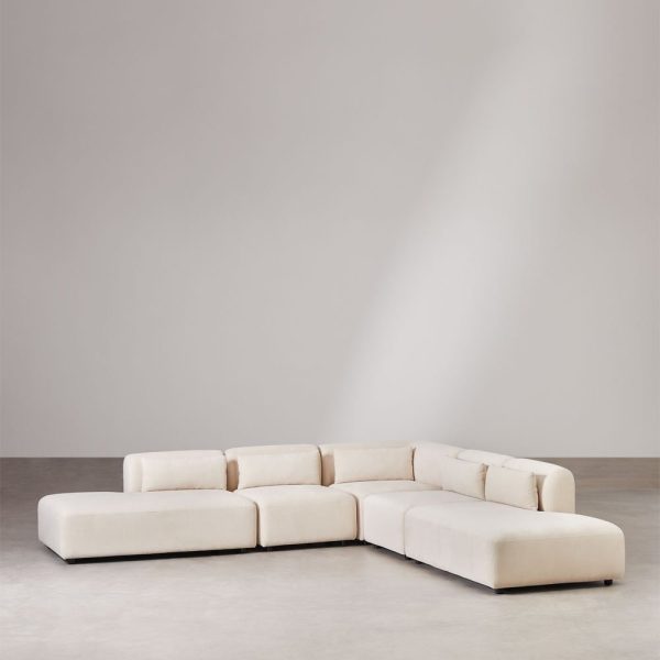 FROSKYN 88 – 5-Piece Corner Sectional Sofa with Double Chaise